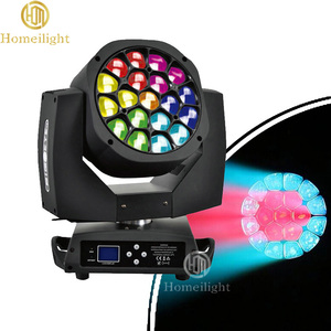 Fabbricazione a buon mercato ad alta luminosità 19x15w 4 in1 Led Zoom fascio di lavaggio testa mobile ape grande occhio per la luce del palcoscenico DJ Disco Bar <span class=keywords><strong>Party</strong></span> - Product Image 1