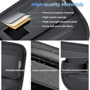 Organizador Universal para Rellenar el Espacio entre Asientos de Coche con Portavasos Antiderrames, Organizador de Almacenamiento de Plástico Duradero para la Mayoría de los Modelos de Coche - Product Image 4
