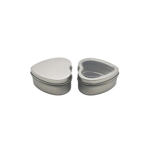 Tinplate Heart Shaped <b>Tin</b> Box Mini Candy Window Small Jewelry Gift Metal Box Offset Printing Lacquered Finish Aromatherapy - Product Image 5