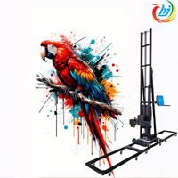 Impresora de Pared 3D Hanjie de 3000 mm de Altura, Máquina de Impresión de Paredes con Tinta UV, Impresora Directa en Paredes 3D