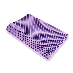 Oreiller de soutien cervical rectangulaire moderne en gel rafraîchissant et respirant, non toxique, lavable, idéal pour l'été, couleur unie - Product Image 2