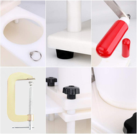 Nouvelle presse à galettes manuelle Kolice 110mm/130mm blanche, garantie 1 an, pour boulettes de viande, burgers, nuggets, un ensemble de moules, cuisine domestique, 10kg