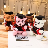 Ours en peluche super doux, modèle Docteur, avec chapeau, jouet en peluche, cadeau de remise de diplôme, anti-stress, lavable, personnalisable, ODM, caractéristiques PP