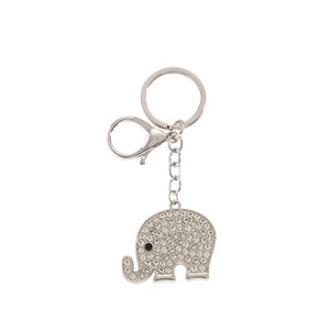 Personalidad creativa oso conejo Animal llavero completo diamante tormenta violento colgante duradero titanio acero dibujos animados Metal - Product Image 3