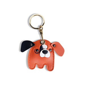 QY Porte-Clés Créatif En Cuir Bulldog Avec Charm Chien Cartoon Pour Amoureux Des Animaux - Product Image 4