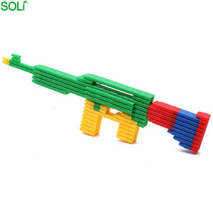 Venta caliente <span class=keywords><strong>ortograf</strong></span>ía insertar bala número coloridos edificio niños inteligentes juguetes de bloques de construcción - Product Image 6