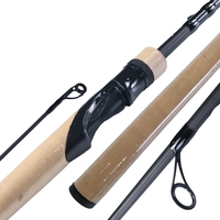 Canne à pêche spinning YOKI/OEM OB3S76ML-FG 40T Nano Carbon Medium Light FAST Action 2,29m 144g Poignée EVA+Cuir de liège pour eau salée et eau douce