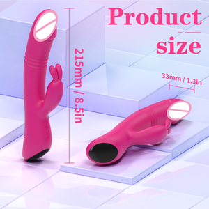Vibratore da donna <span class=keywords><strong>Sexy</strong></span> con puntini a forma di coniglio con Dildo massaggiatore clitorideo con il corpo del seno con funzione masturbatore giocattolo del sesso per le donne - Product Image 6