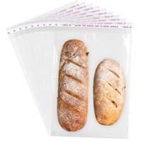 Sacs en plastique HDPE transparents de qualité alimentaire, réutilisables, auto-adhésifs, impression sérigraphique/flexo, taille/couleur/épaisseur personnalisables, pour sucre