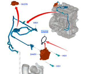 Sello de Bomba de Vacío BB5E2D224BA BB5E2D224BB BB5Z2A572B 5205980 BB5Z2A572 para Ford Fusion/Kuga 13/Taurus 15/Edge/Explorer/Mustang - Product Image 4