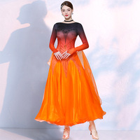 Robe de danse moderne, robe de danse de salon standard, robe de danse de valse, robe de danse sociale et de cha-cha, robe de danse carrée, costume de spectacle et de compétition à grande ampleur