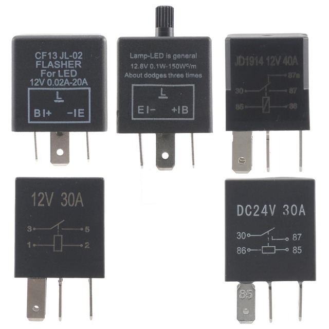 LED Flasher Auto Car Relay 12V Adjustable Frequency CF13 14KT for Automobile Turn Signal Electronic Indicator Blinker Accessory