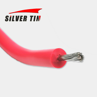 Cable eléctrico de alta tensión de goma de silicona, 20KV, 15AWG