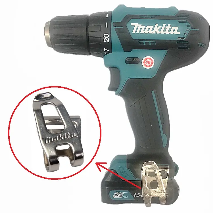 Оригинальные запасные части Makita ременной зажим немецкий стандарт Easy Take Makita 12 В ременной зажим для электроинструмента