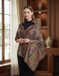 Chales o bufandas Jamawar 100% seda - Product Image 3