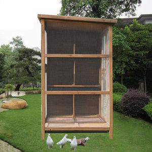 Jaula para Pájaros, Combinada, para Cría Doméstica, Caja de Nido, Resistente a la Lluvia y al Sol, Cobertizo para Palomas, de Madera Grande, Sólida y Sostenible - Product Image 5