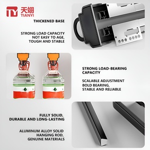High Quality Overhead <b>Wardrobe</b> Hanger Telescopic <b>Wardrobe</b> Pull Out Sliding Telescopic Hanger <b>Storage</b> Rack - Product Image 2