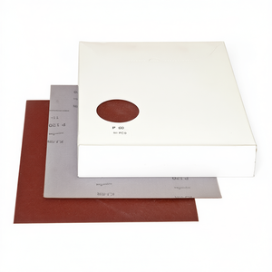 Láminas de Lija Recubiertas de Resina Fervi P120, 50 Piezas, Papel de Lija para Pulir Madera y Metal - Product Image 2
