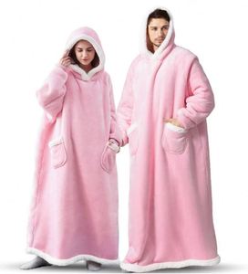 WW-800 Winter Tv Comfy Hooded <strong>Blanket</strong> Sherpa Fleece Ultra Plush <strong>Cosy</strong> Oversized <strong>Hoodie</strong> Sweatshirt - Product Image 3