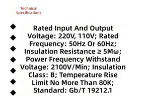 MT-CDDZ-F-2000VA 110V/220V หม้อแปลงไฟฟ้าแบบสเต็ปอัพ/สเต็ปดาวน์ 2000VA เฟสเดียว 50/60Hz ตัวแปลงไฟ AC จอแสดงผล LCD ป้องกันความร้อนเกิน 200V - Product Image 6