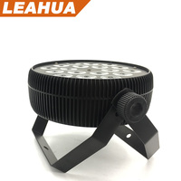 18x10W RGBW 4-en-1 Slim LED Par Light 8pcs Flat Stage Lighting Spotlights Auto DMX512 Sound Master/Slave Wall Wash Color Mixing