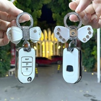 Jide Xrv CRV étui à clés pliant avec porte-clés pour Honda Civic 9e génération Fit & Accord modèle femme étui à clés de voiture