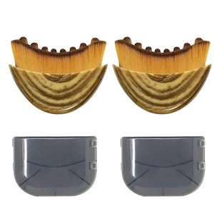 Brosse de massage faciale portable pour le visage, outil de beauté, brosse sèche pour le visage, masseur de contour facial, sculpture de la mâchoire, poils doux, brosse de massage lymphatique pour le visage - Product Image 1