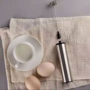 Electric Frother Milk With Sleeve Whisk Stainless Steel Electric Milk Frother Handheld USB Rechargeable Handheld Whisk - Product Image 3