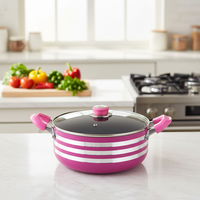 Ensemble de 10 casseroles en alliage d'aluminium de haute qualité, antiadhésives, pour la cuisine, les restaurants