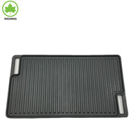 Plaque de cuisson en fonte Batterie de cuisine en fonte Steak BBQ Grill Plaque de cuisson Plaque de cuisson BBQ Poêle à griller réversible
