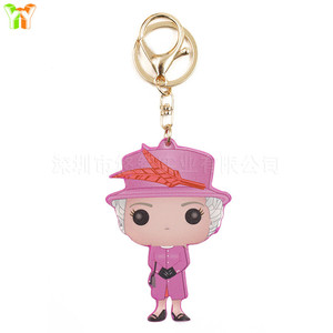 En stock : Porte-clés en cuir de la Reine britannique, pendentif porte-clés Elizabeth II, porte-clés commémoratif - Product Image 5
