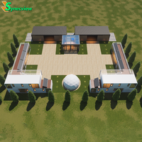 Villa modulaire de 20 pieds et 40 pieds, cabane mobile Apple, maison préfabriquée, bureau, hôtel, maison de luxe, structure en acier
