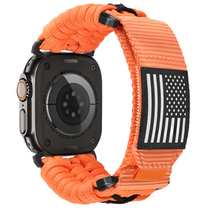 <span class=keywords><strong>Bracelet</strong></span> <span class=keywords><strong>Trail</strong></span> Loop en nylon tressé respirant avec fermoir déployant, motif drapeau américain, pour <span class=keywords><strong>Apple</strong></span> <span class=keywords><strong>Watch</strong></span> 4/5/6/7/8/10 <span class=keywords><strong>Ultra</strong></span> 49mm 40/44 41/45 42/46 - Product Image 1