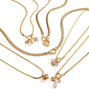 Collana con Ciondolo a Forma di Serpente all'Ingrosso, Catena a Maglie in Acciaio Inossidabile per Donna, Gioielli di Tendenza Molto Richiesti - Product Image 1