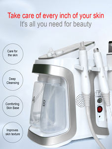 6 en 1 H2o2 Water Oxygen Jet Cuidado de plasma de alta frecuencia Facial Pequeña burbuja <span class=keywords><strong>Limpieza</strong></span> facial Equipo de belleza - Product Image 3