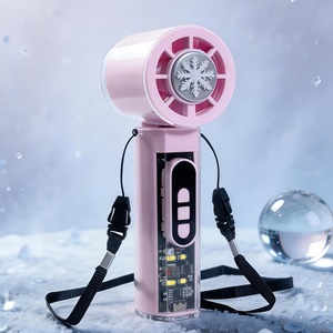 Nouveau ventilateur de cou portable à LED, pliable, avec affichage numérique, refroidissement rapide, compresse de glace, pour le camping et la randonnée en plein air en été - Product Image 4