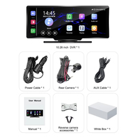 Layar Multimedia mobil portabel Universal, navigasi GPS Video Multimedia otomatis Android layar Carplay portabel 10.26 inci