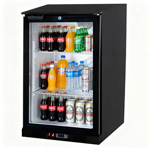 NE-100C-P black single door energy-saving and environmentally friendly food safety 2~10 degree cooling <b>bar</b> counter - Product Image 5