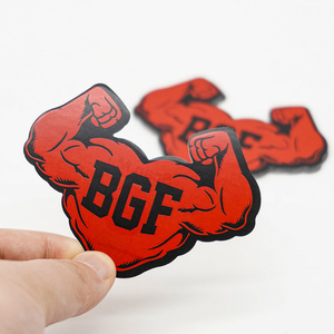 Custom Personalized Adhesive Vinyl Waterproof Stickers Individual Die Cut Logo Label for Promotion Cartoon Sticker - Product Image 2