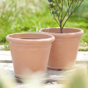 Paila De Plastico Macetero Flor Cerámica Mini Maceta XL Jarrón al aire libre Contenedores de plástico para arreglos florales de jardín - Product Image 1