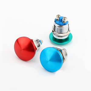 Bouton-poussoir d'arrêt d'urgence momentané IP67 à tête de champignon avec borne à vis 19mm 22mm - Product Image 2