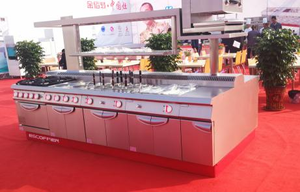 Équipement de cuisine industrielle pour hôtels, restaurants et services de traiteur, cuisinière combinée double face de type solaire - Product Image 4