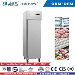 Congélateur vertical commercial 400L 885L en acier inoxydable, sans givre, avec bac d'insertion, équipement de cuisine pour restaurant - Product Image 5