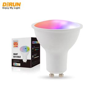 <span class=keywords><strong>Ampoule</strong></span> <span class=keywords><strong>LED</strong></span> <span class=keywords><strong>GU10</strong></span> intelligente Tuya WIFI BLE, contrôle par application, éclairage <span class=keywords><strong>LED</strong></span> <span class=keywords><strong>multicolore</strong></span>, <span class=keywords><strong>LED</strong></span>-WIFI <span class=keywords><strong>GU10</strong></span> - Product Image 4