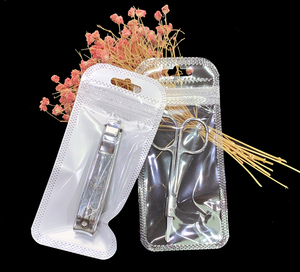 6*13cm 2.4*5.1 Inches Lash Curler clear Plastic Bags <strong>Nail</strong> Scissors Zipper Bag Beauty Scissors Small <strong>Pouch</strong> with Zipper - Product Image 1