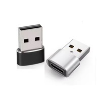 Adaptador Convertidor de Datos USB2.0 Macho a Tipo C Hembra Mejorado para iPhone 15, Laptop, Reloj, Carga Rápida OTG