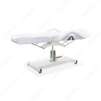 Table de massage pliable moderne en cuir véritable réglable avec caractéristiques thérapeutiques pour salon et usage domestique, éponge haute densité