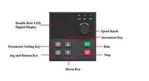 Convertisseur de fréquence variable AC monophasé vers triphasé RIQNO série B320 220V 5,5 kW pour moteurs - Product Image 3