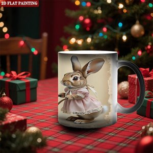 Heat Press Color Changing Mug 11oz Frosted Black <b>Ceramic</b> Sublimation Blank <b>Cup</b> - Product Image 2