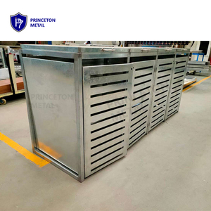 Princeton Kim Loại Thân Thiện Với Môi Nhôm Không Thấm Nước Thùng Rác Xử lý <span class=keywords><strong>Bin</strong></span> Ngoài Trời Thùng Rác Có Thể Lưu Trữ đổ Thùng Rác - Product Image 3
